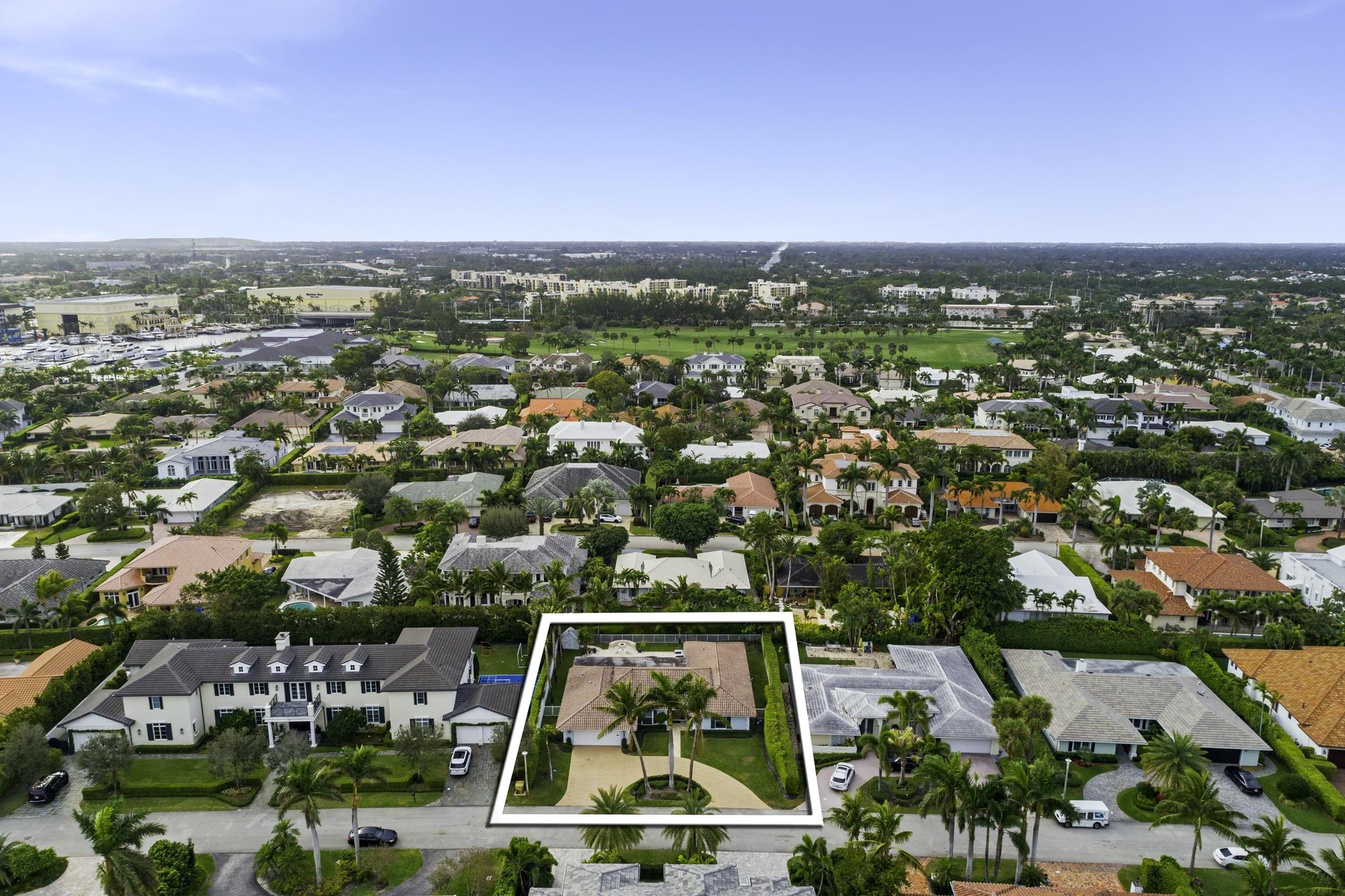 2299 Acorn Palm Road Boca Raton, FL 33432 - Photo 3 of 21 Aerial 3 Outlined