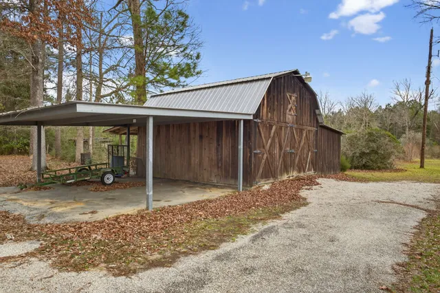 a room with furniture