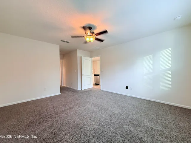 a view of an empty room