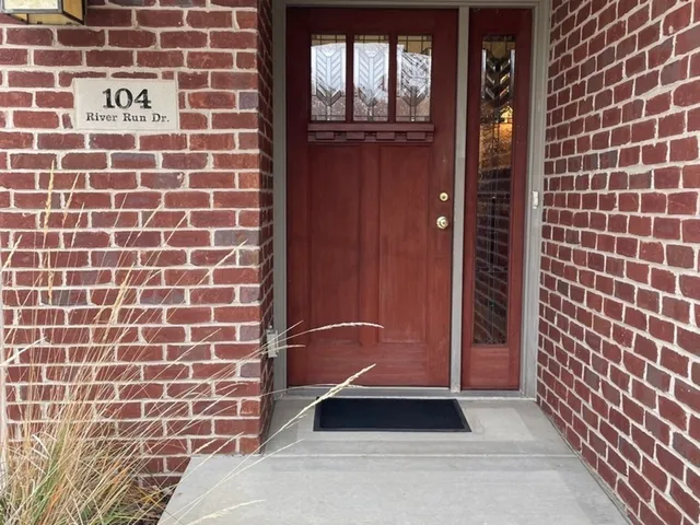 a view of a brick wall