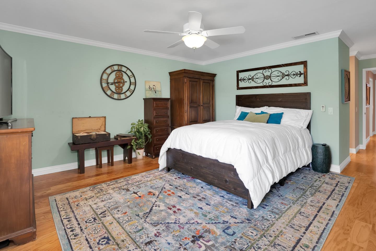 8386 Riesling Way San Jose, CA 95135 - Photo 25 of 45 a bedroom with a bed wall painting and a window