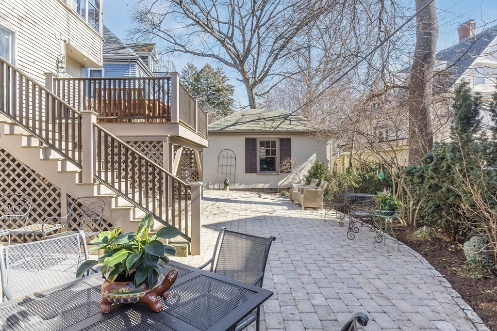 37 Osborne Road Brookline, MA 02446 - Photo 16 of 16 a view of a house with backyard and sitting area