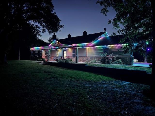 1024 Jordan Creek Road Collinsville, TX 76233 - Photo 26 of 40 Celebrate all occasions with different color lighting!