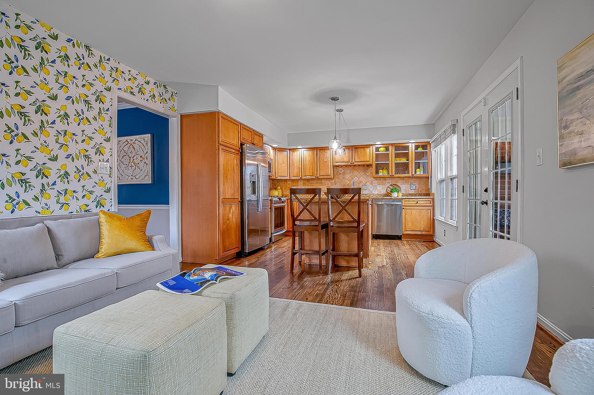 1824 Duffield Lane Alexandria, VA 22307 - Photo 15 of 64 a living room with furniture and a flat screen tv