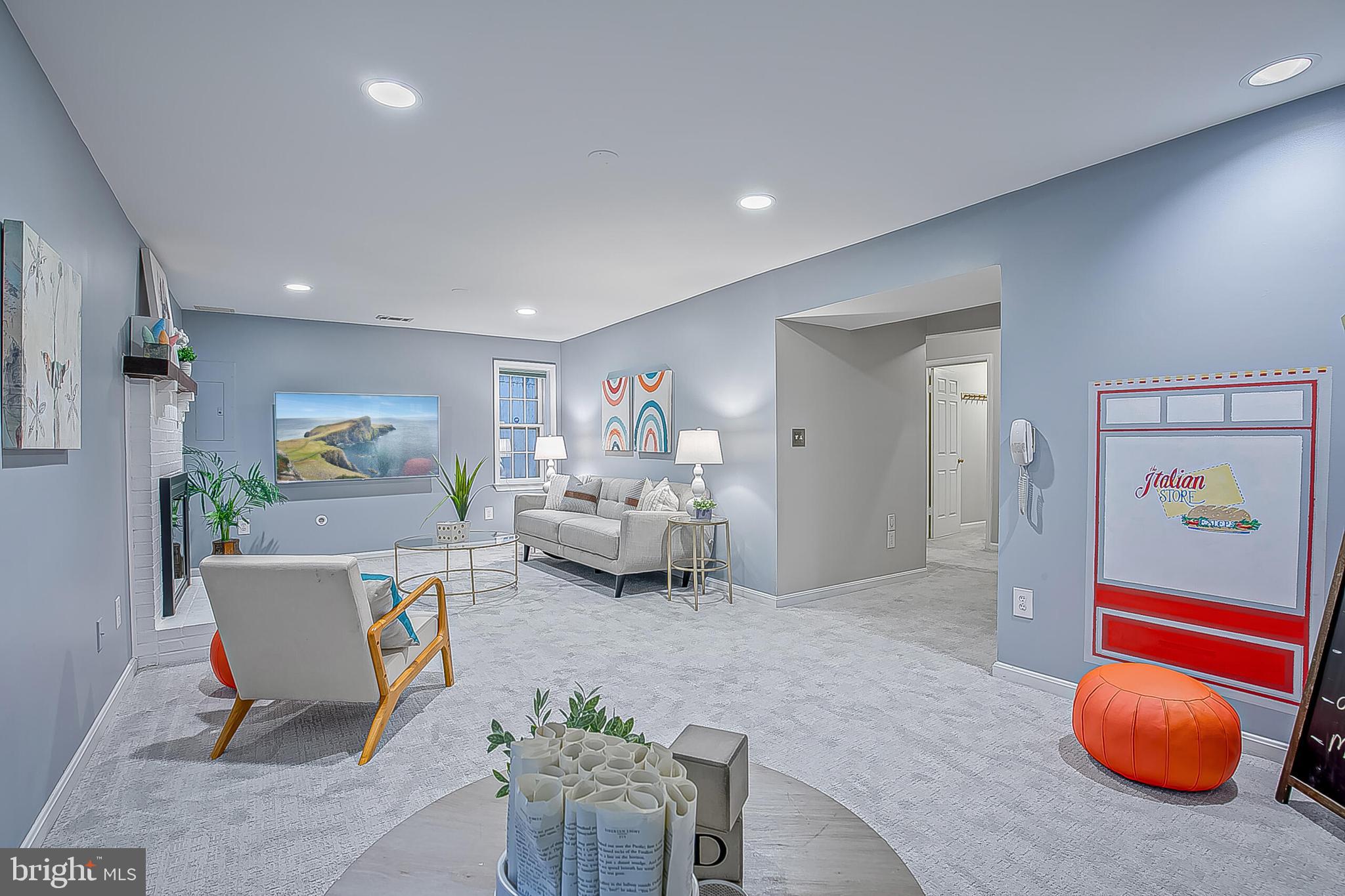 1824 Duffield Lane Alexandria, VA 22307 - Photo 47 of 64 Lower level family room with gas fireplace