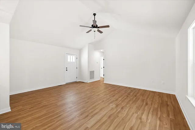 wooden floor in an empty room