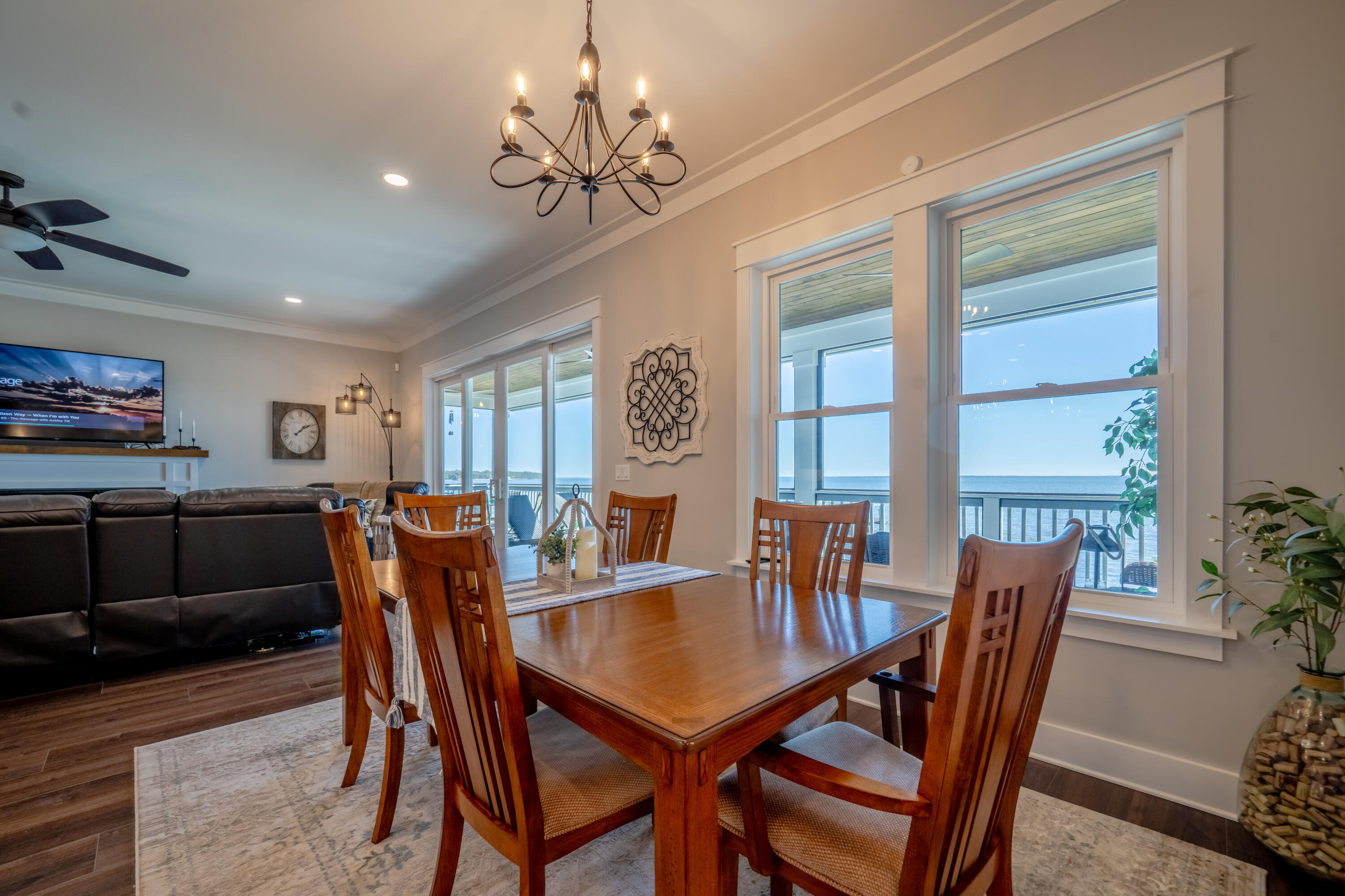 68 Dolphin Place Freeport, FL 32439 - Photo 32 of 118 a view of a dining room with furniture window and wooden floor