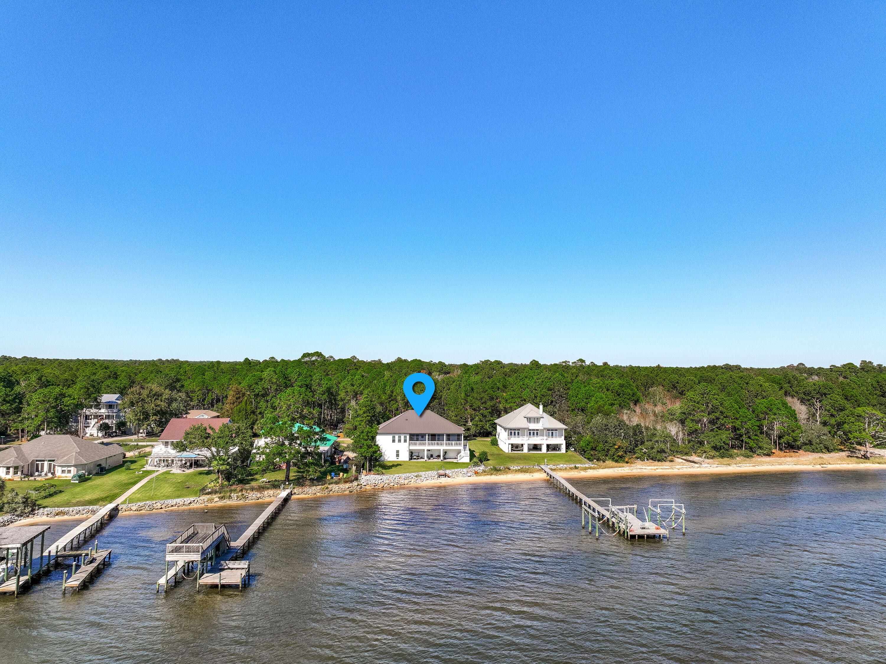 68 Dolphin Place Freeport, FL 32439 - Photo 9 of 118 Rear of home from Bay