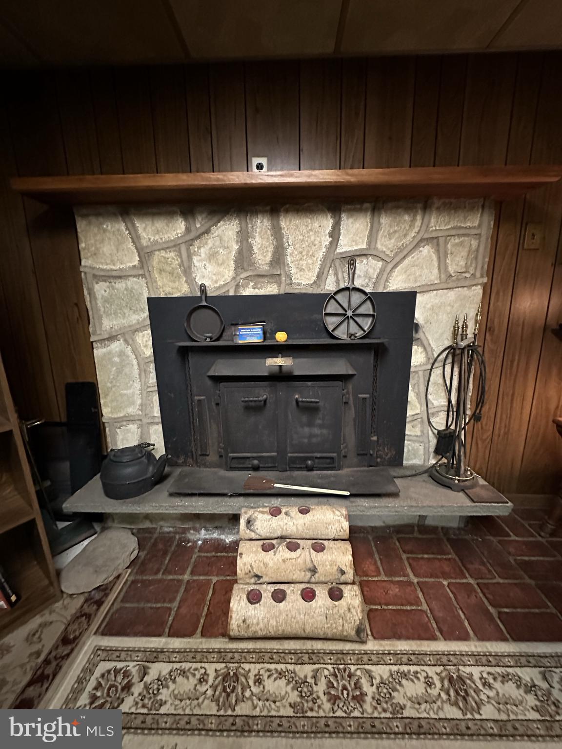 833 Roger Road Warminster, PA 18974 - Photo 25 of 36 Stone fireplace in basement