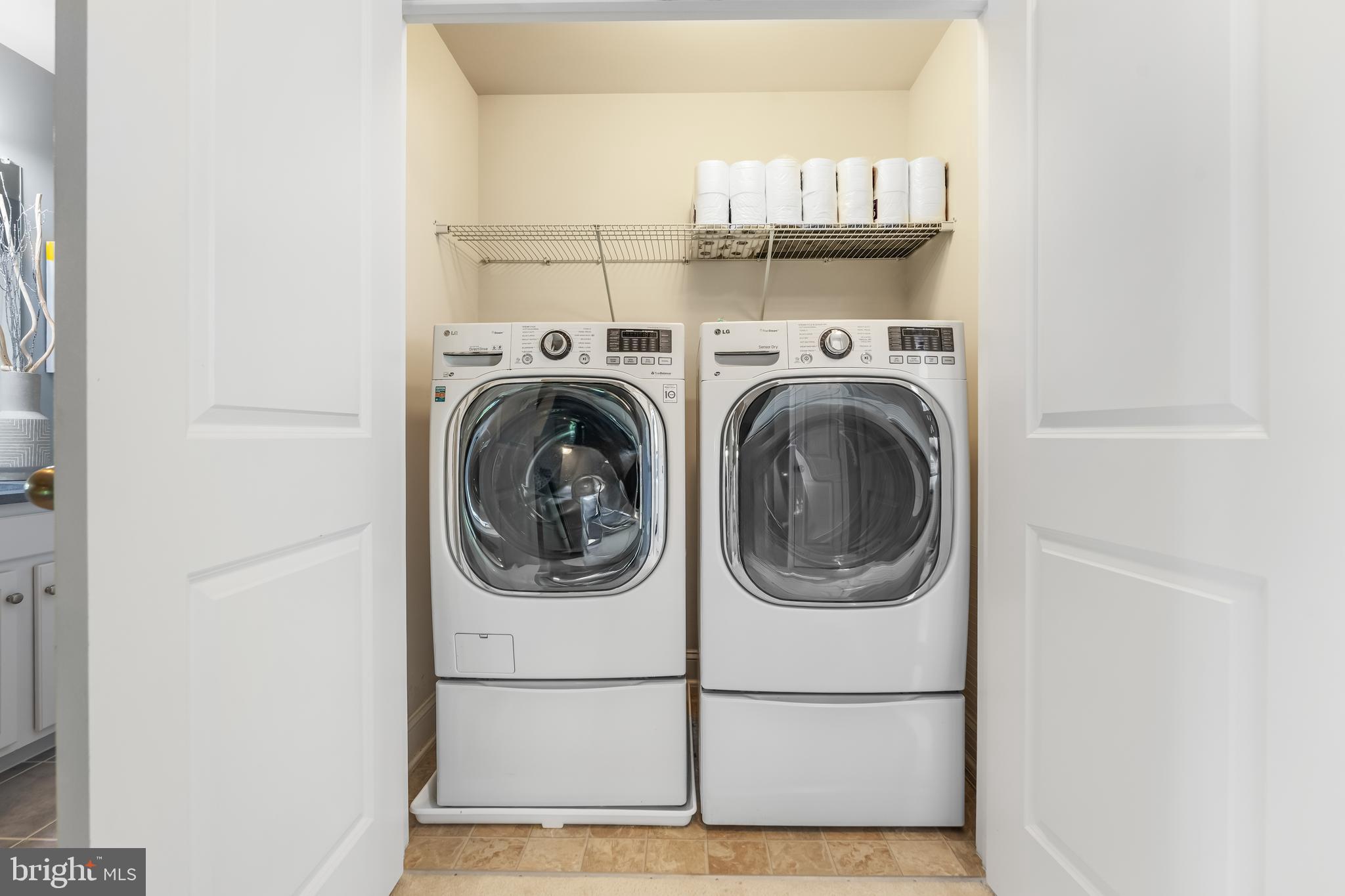 7820 Loblolly Way Hanover, MD 21076 - Photo 30 of 75 Bedroom Level Laundry with Full Size Washer/Dryer