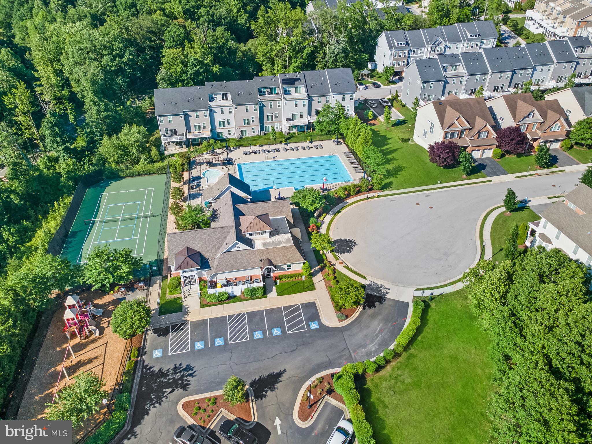 7820 Loblolly Way Hanover, MD 21076 - Photo 71 of 75 an aerial view of a house with outdoor space pool seating area and yard