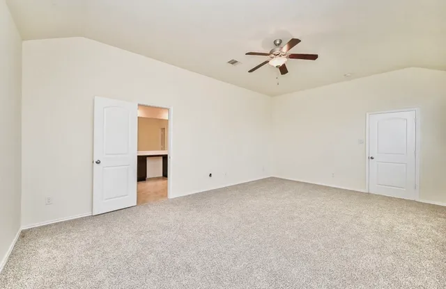 a view of an empty room