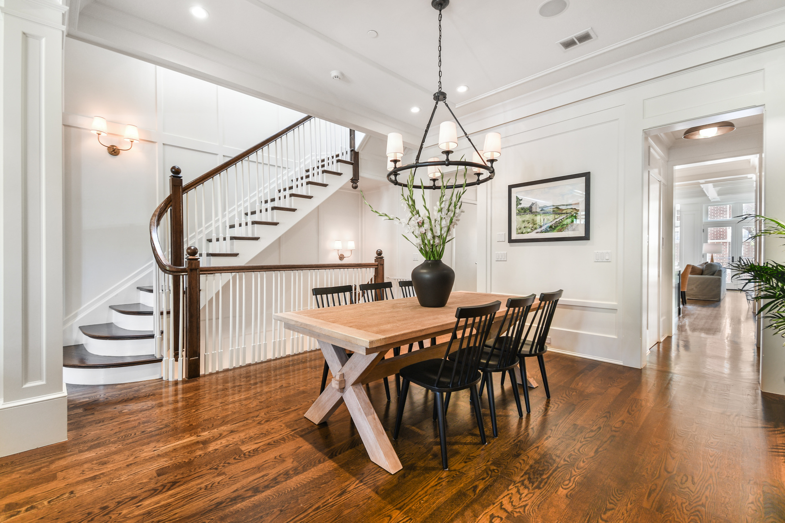 3751 North Greenview Avenue Chicago, IL 60613 - Photo 7 of 52 a view of a dining room with furniture window and wooden floor