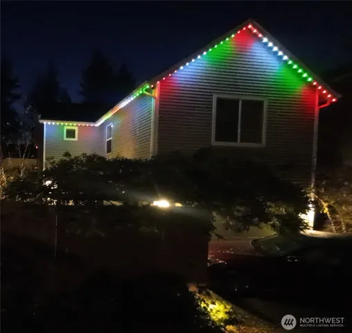 a front view of a house