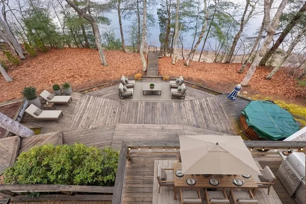 a view of outdoor space with seating