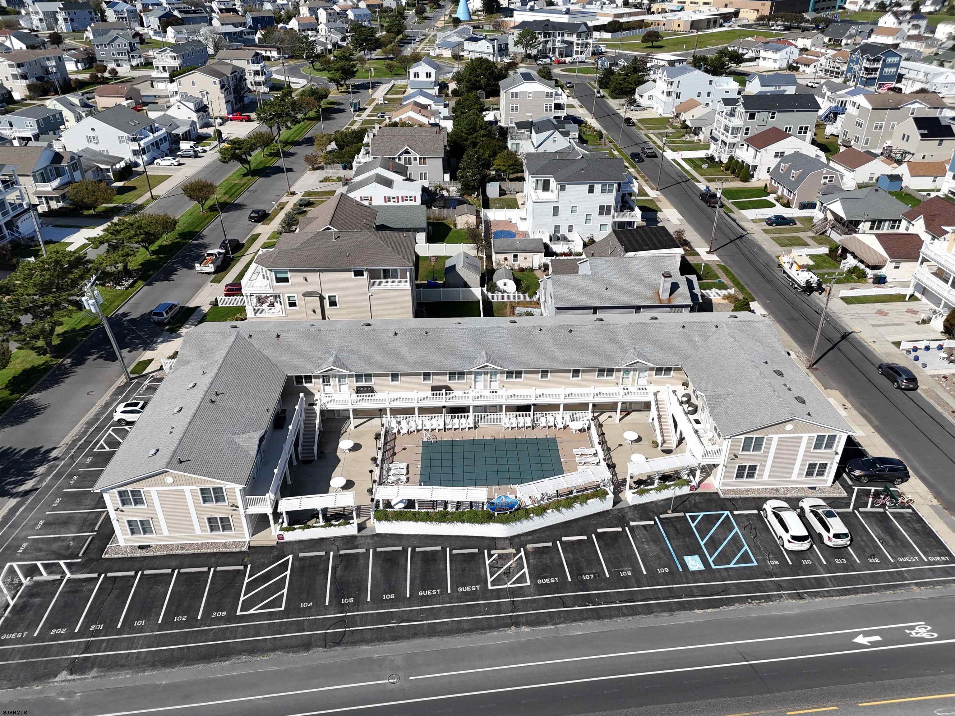 107 East Brigantine Avenue, Unit 211 Brigantine, NJ 08203 - Photo 8 of 34 an aerial view of a large building