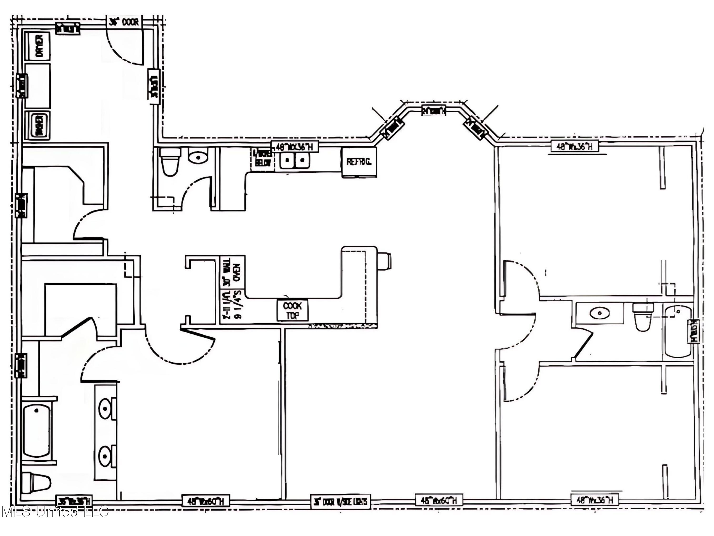 4319 Adcock Street Moss Point, MS 39563 - Photo 44 of 46 Adcock floorplan