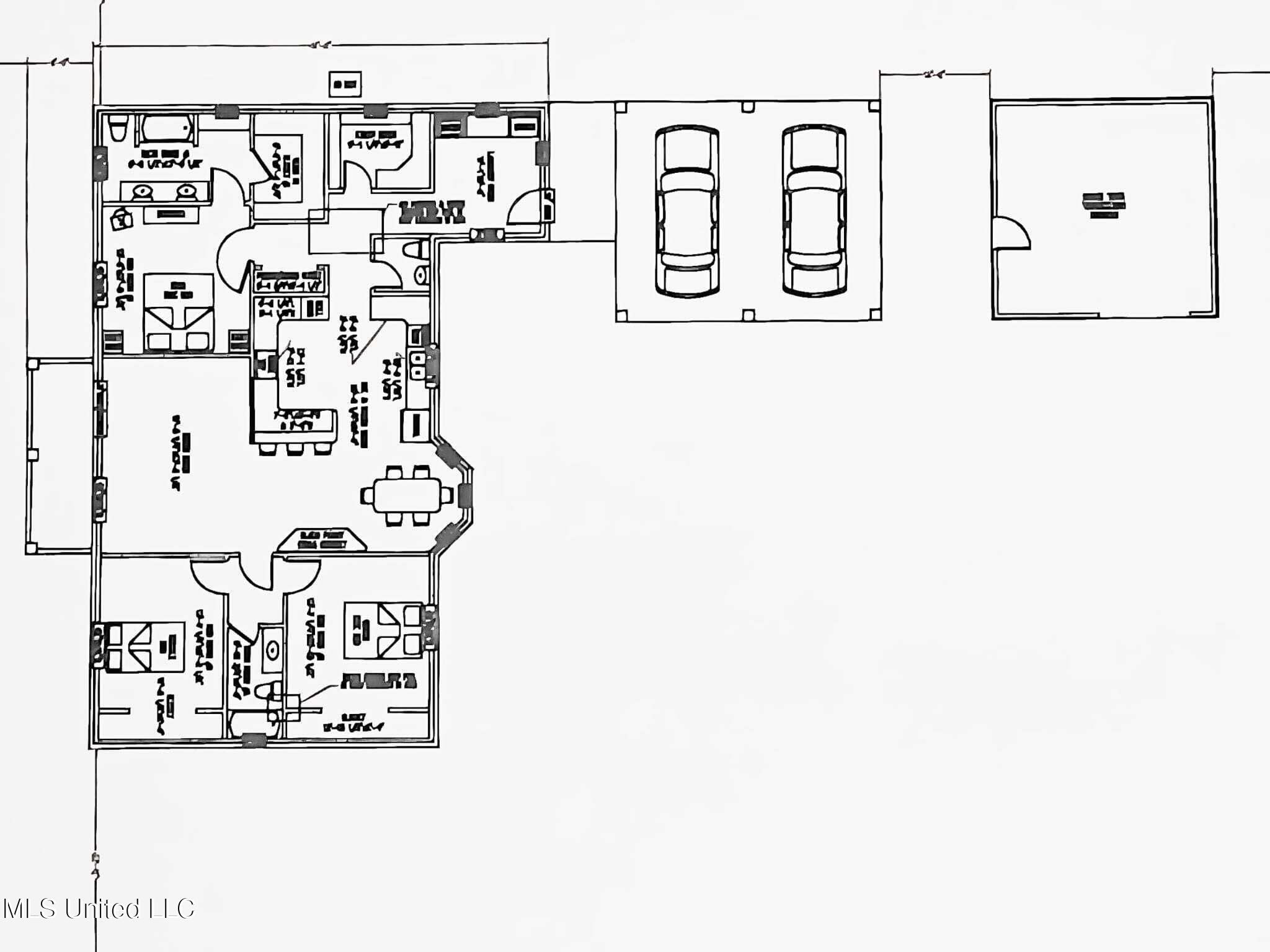 4319 Adcock Street Moss Point, MS 39563 - Photo 45 of 46 Floor plan carport workshop