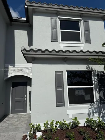 a front view of a house