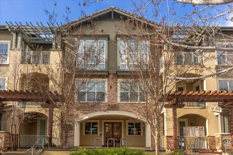 a front view of a building