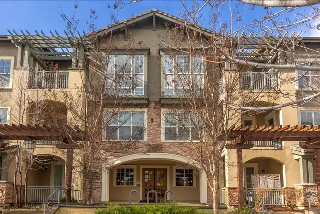 a front view of a building