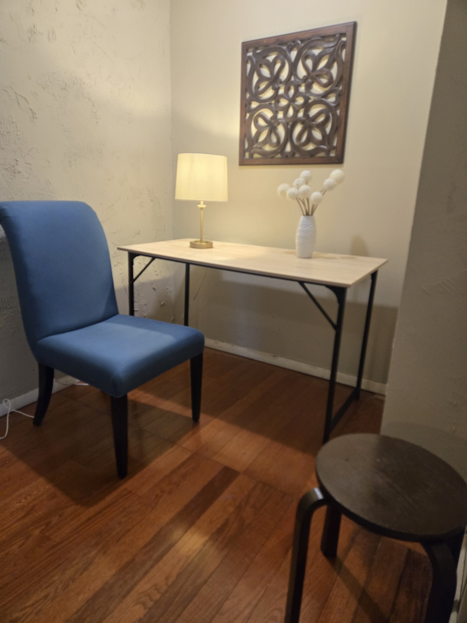 7424 George Gaines Road Nashville, TN 37221 - Photo 27 of 60 a view of a workspace with furniture and wooden floor