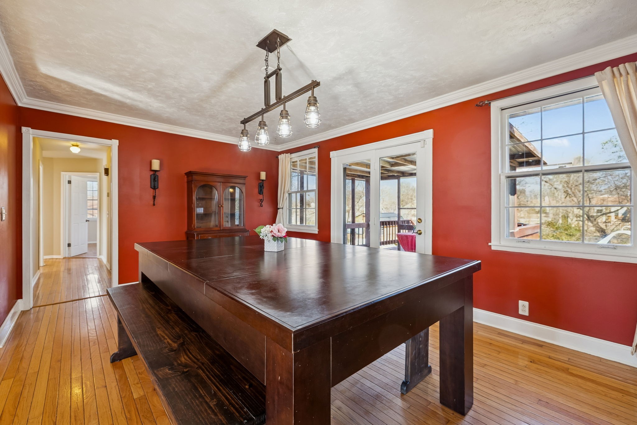 7424 George Gaines Road Nashville, TN 37221 - Photo 9 of 60 a view of a dining room with furniture window and wooden floor