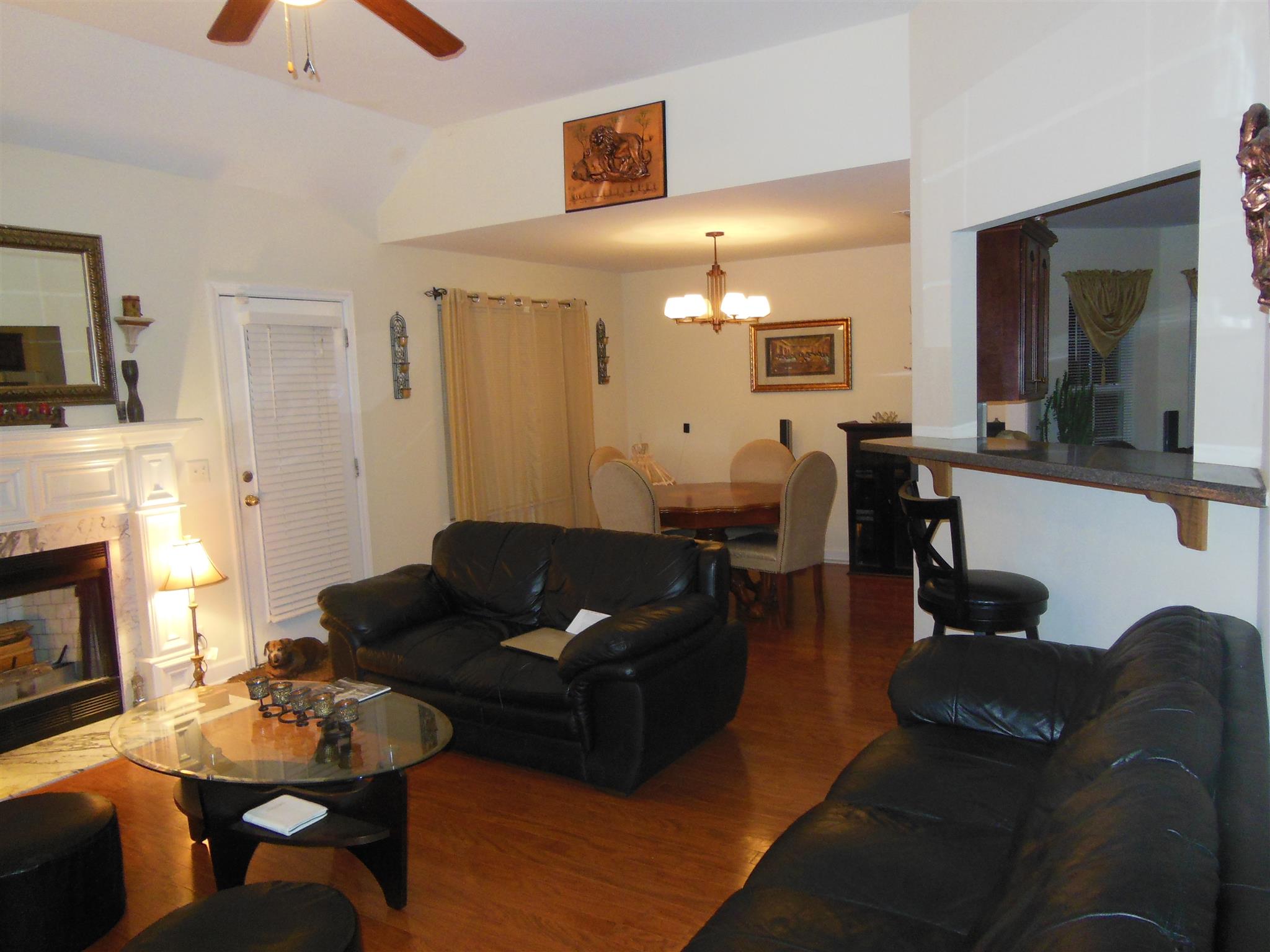 2881 Evergreen Ridge Point Nashville, TN 37217 - Photo 5 of 18 a living room with furniture and a fireplace