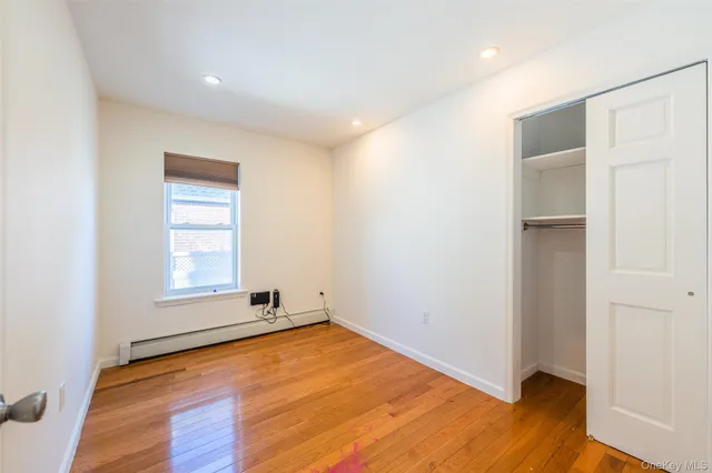 an empty room with window