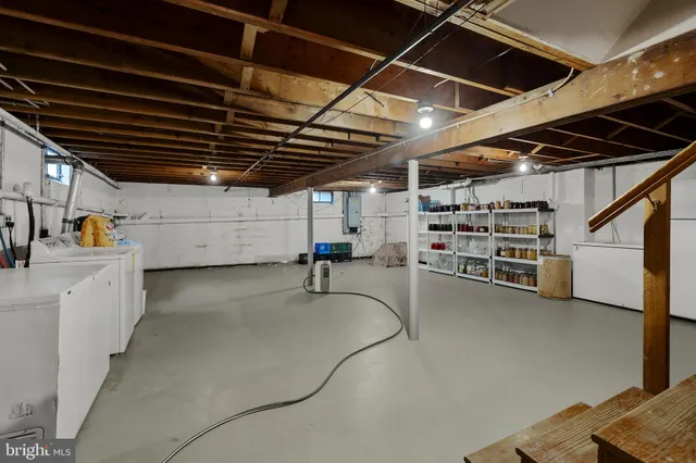 a view of storage and utility room