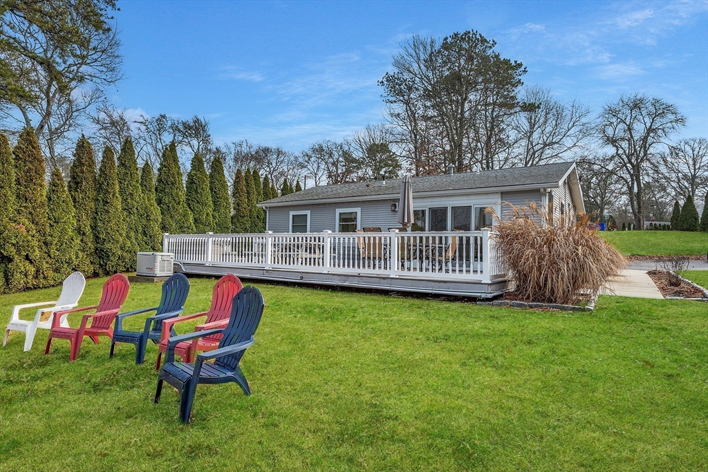 17 Maple Street Bourne, MA 02532 - Photo 6 of 33 a view of a house with a backyard and swimming pool