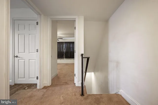 a view of a hallway with a hallway