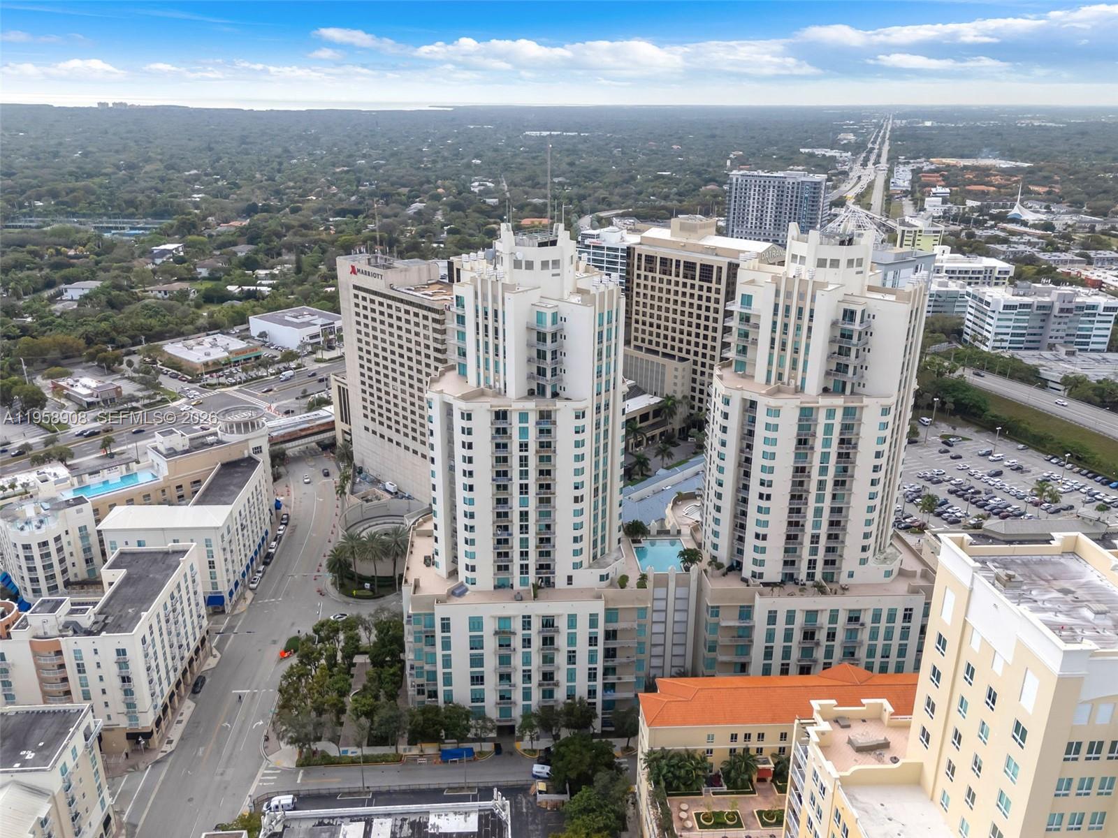 9066 Southwest 73rd Court, Unit 908 Miami, FL 33156 - Photo 38 of 46 an aerial view of city