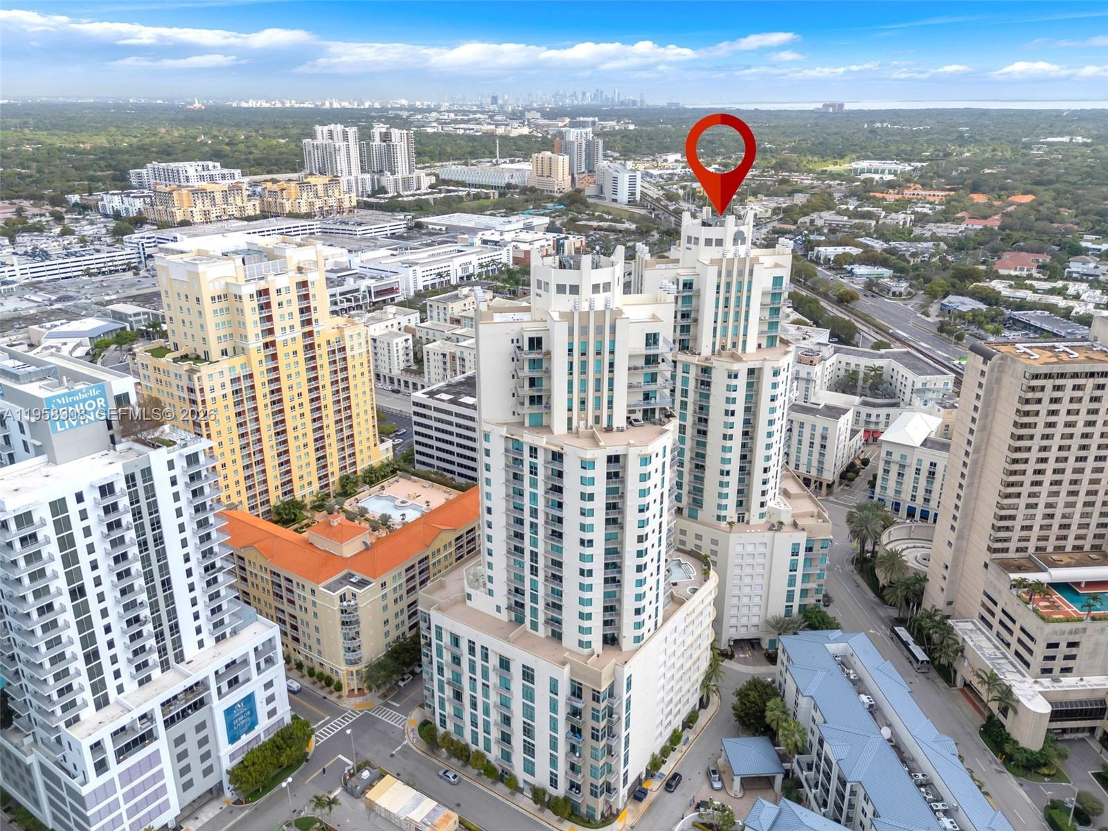 9066 Southwest 73rd Court, Unit 908 Miami, FL 33156 - Photo 43 of 46 an aerial view of city