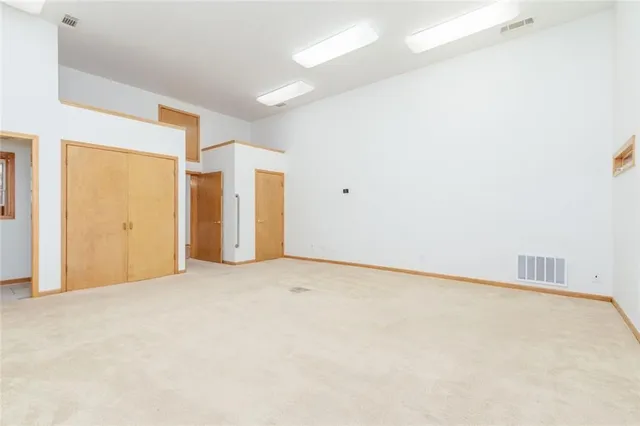 a view of an empty room