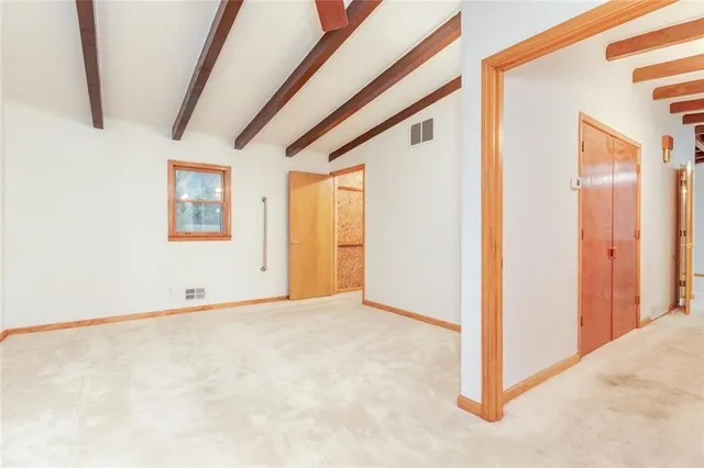 a view of an empty room