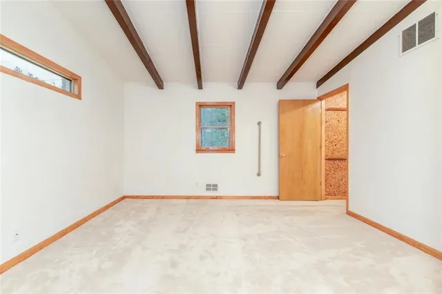 a view of an empty room