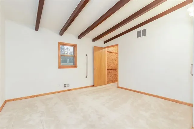 a view of an empty room