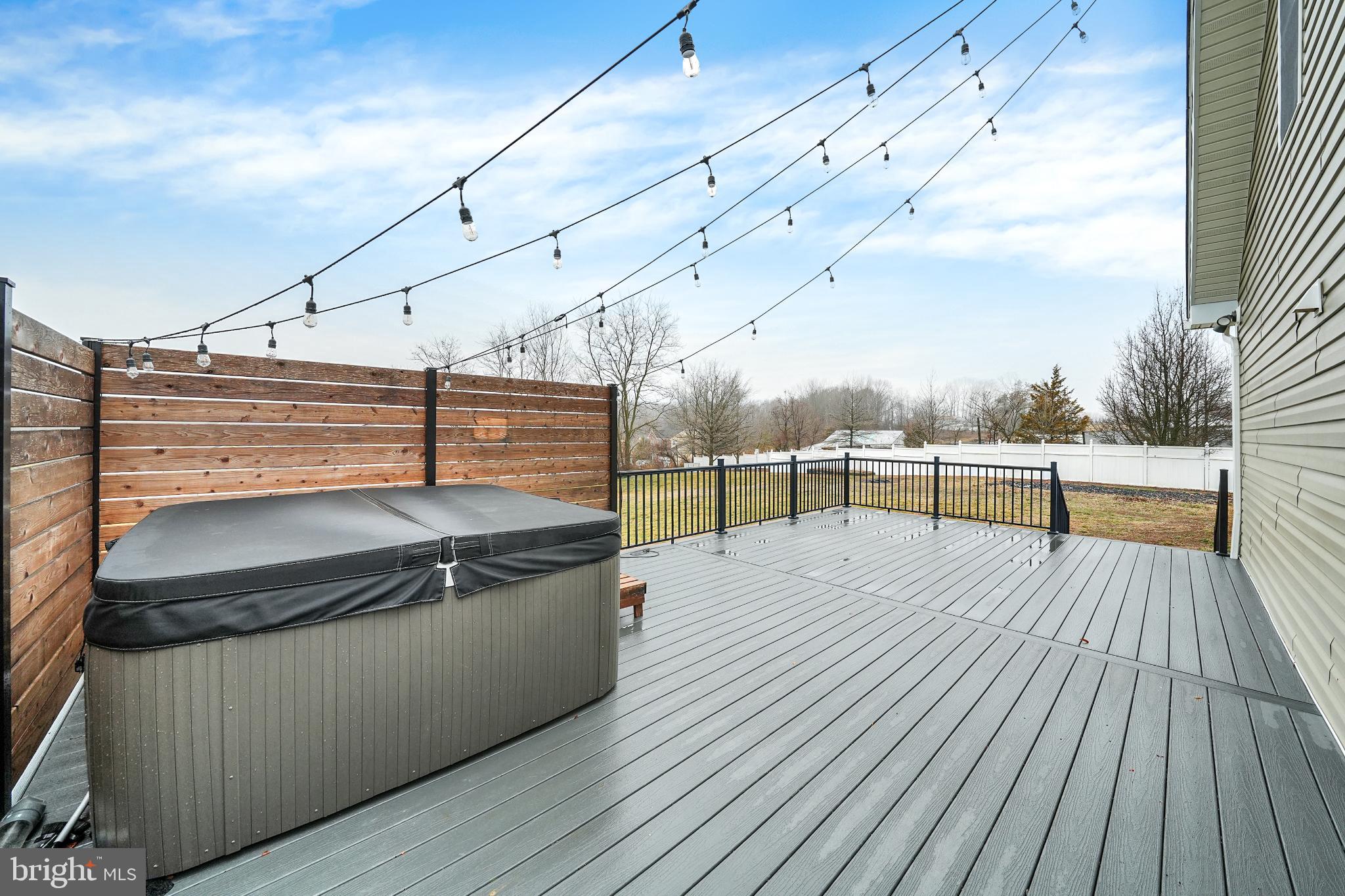 23 Old Bayview Road North East, MD 21901 - Photo 6 of 32 Serene deck with cozy hot tub and lights.