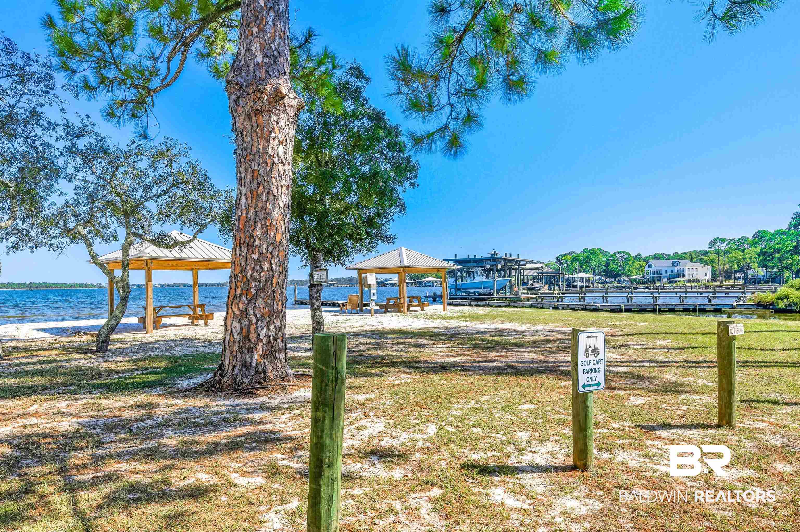 5310 Pine Road Orange Beach, AL 36561 - Photo 26 of 46 View of yard with a water view and a gazebo