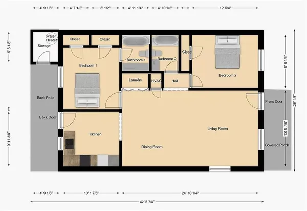 $1,650 | 6290 Love Street, Unit B, Austell, GA 30168