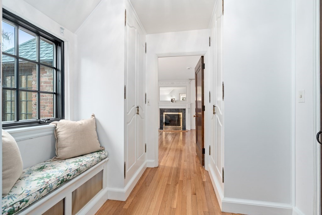 9 Penniman Road Brookline, MA 02445 - Photo 19 of 35 a living room with furniture and wooden floor