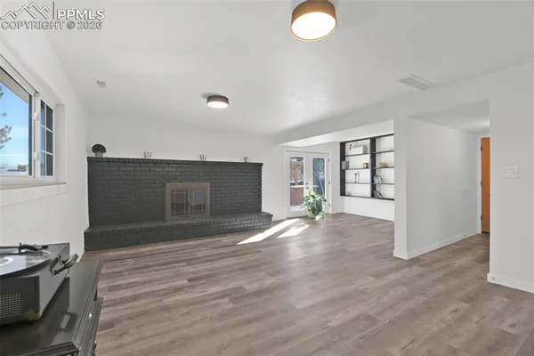 a view of an empty room