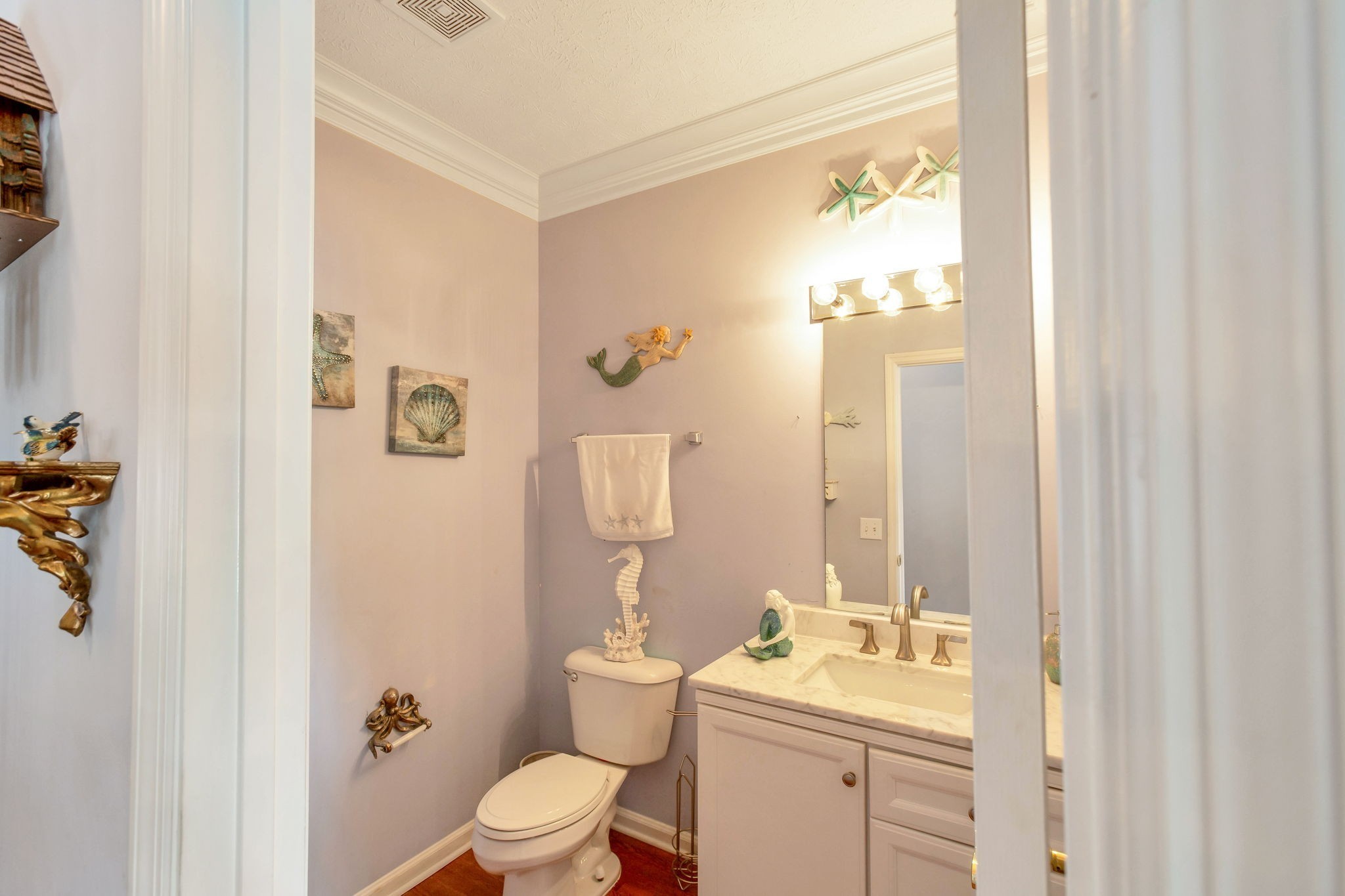 7344 Campton Road Nashville, TN 37211 - Photo 16 of 18 a bathroom with a toilet a sink and a mirror