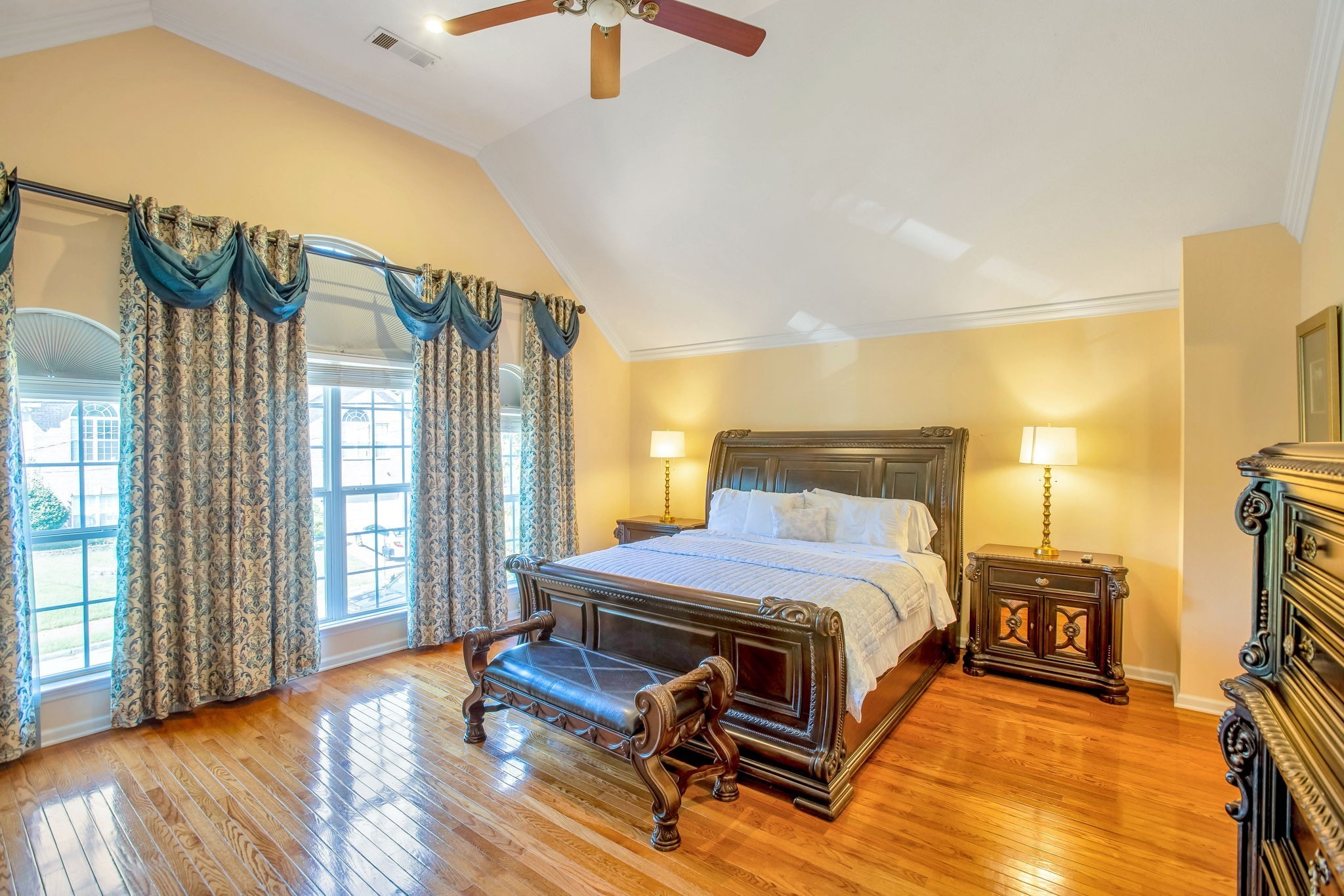 7344 Campton Road Nashville, TN 37211 - Photo 7 of 18 a bedroom with a bed and wooden floor