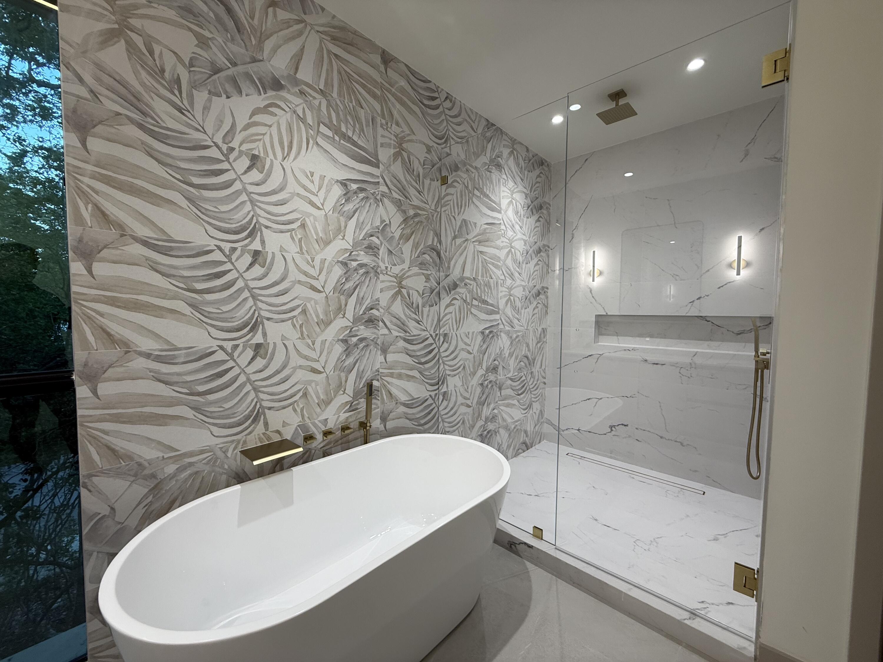 109 Point Pleasant Drive Key Largo, FL 33037 - Photo 27 of 58 a bathroom with a bathtub and a shower