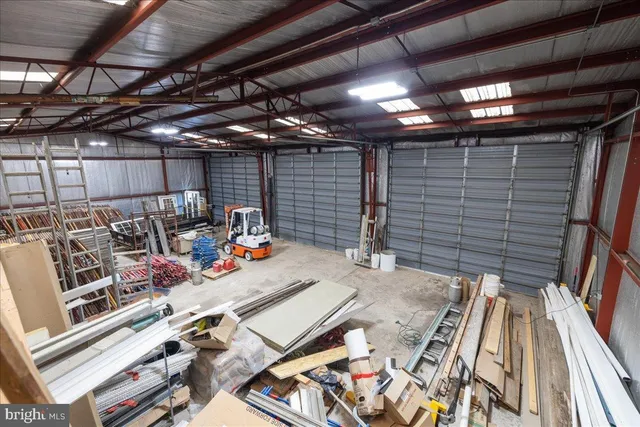 a view of a storage room