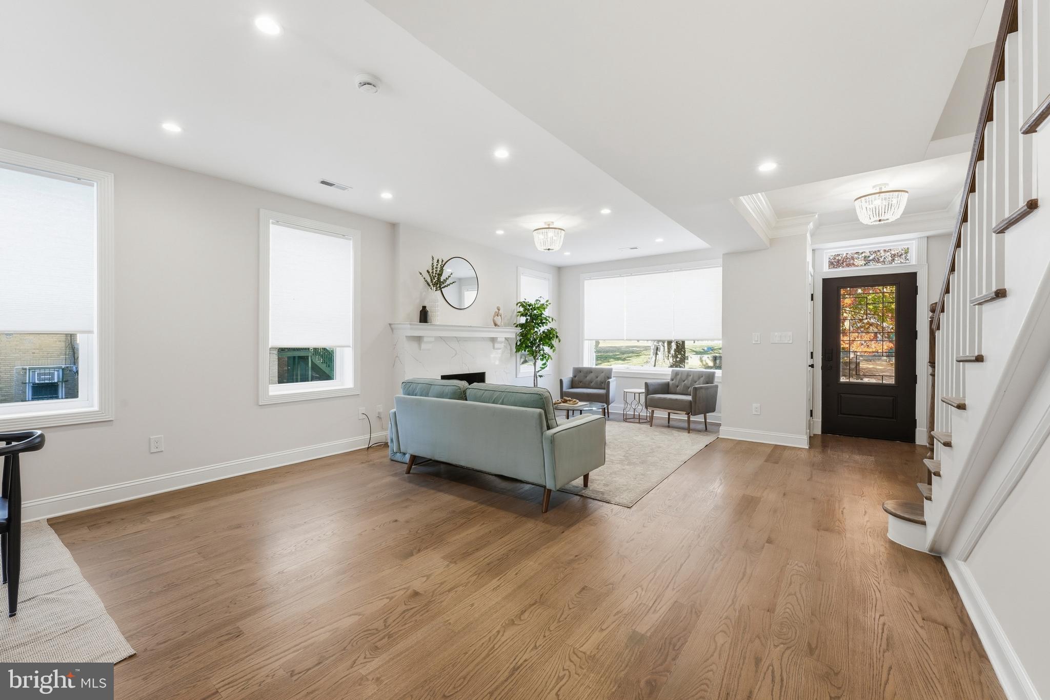 1524 Allison Street Northwest Washington, DC 20011 - Photo 8 of 85 a living room with furniture and a wooden floor