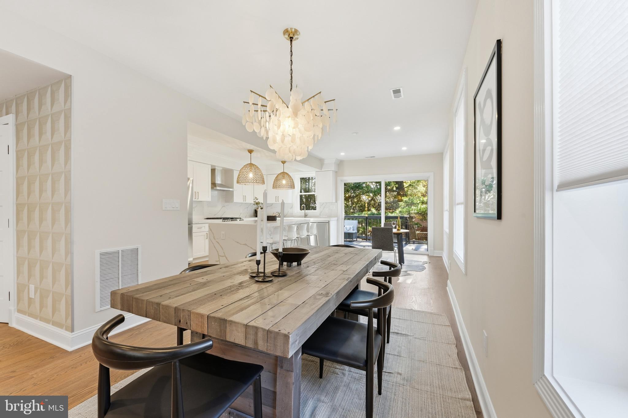1524 Allison Street Northwest Washington, DC 20011 - Photo 9 of 85 a view of a dining room with furniture window and wooden floor