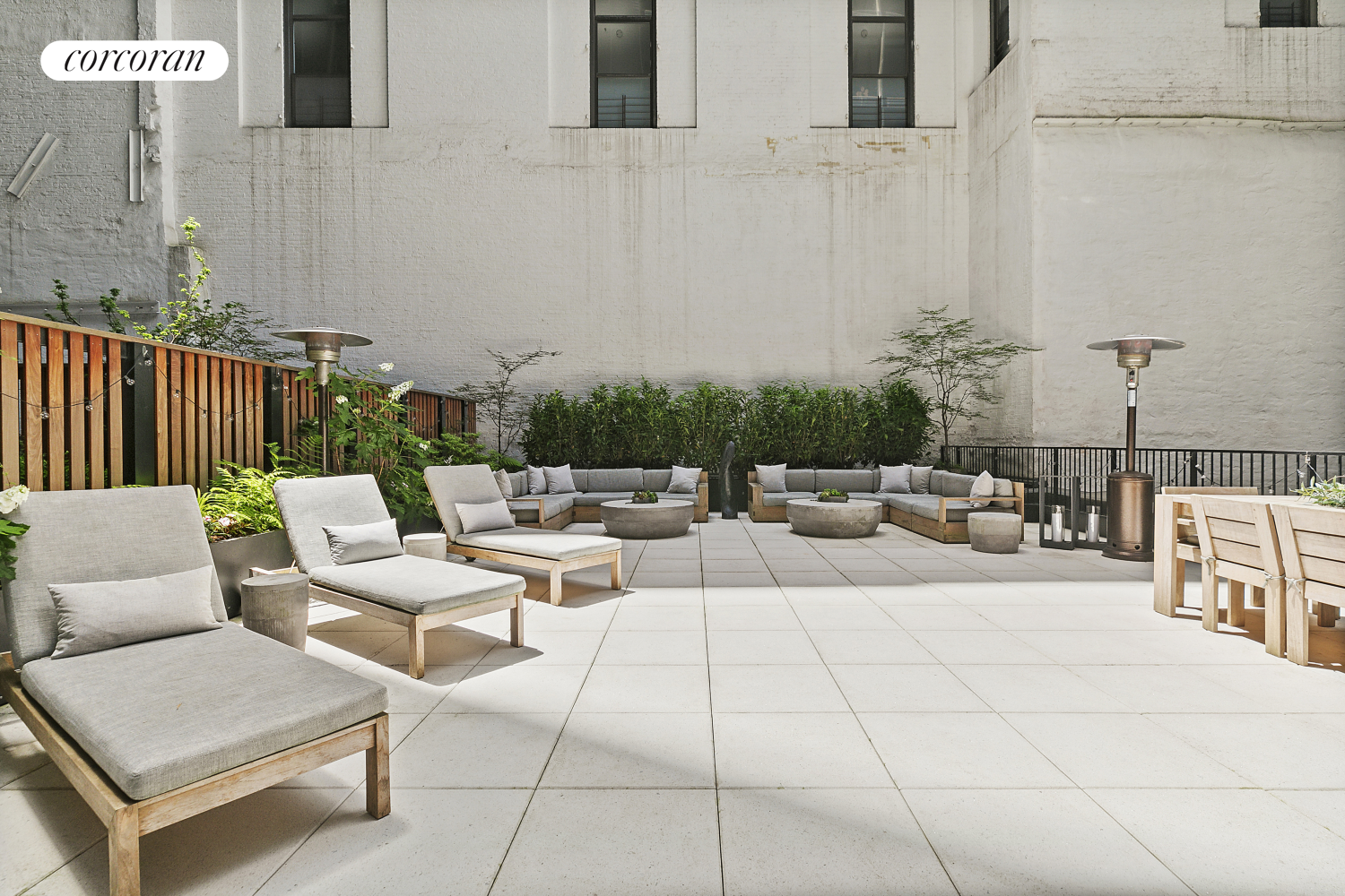 91 Leonard Street, Unit 2E Manhattan, NY 10013 - Photo 1 of 10 a view of a terrace with furniture